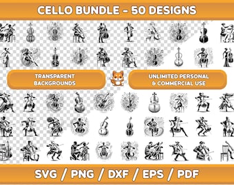 Cello Art Bundle, Cello svg, Cello Clipart, Cello png, Cello Wall Art, Cello Cricut, Music svg, Music Digital Art, Cello Digital Art, Cello