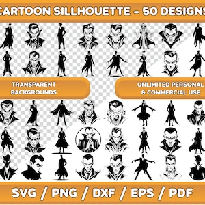 Vampire svg Bundle, Vampire Silhouette, Vampire png, Vampire Clip Art, Horror svg, Gothic svg, Monster svg, Halloween svg, Halloween Bundle
