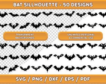 Fledermaus Bundle, Fledermaus Silhouette svg, Halloween Fledermaus, gruselig niedlich, Halloween png Fledermaus, süße Fledermaus Schnittdateien, Fledermaus PNG Bundle, süße Fledermaus Clip Art