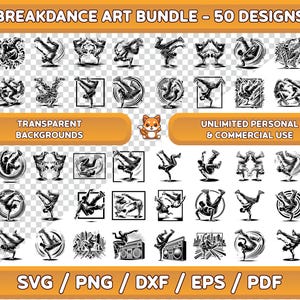 Pacote Breakdance, Breakdance svg, Breakdance Clipart, Breakdance png, Breakdance Dance Wall Art, Breakdance Digital Art, Break-dancer Art