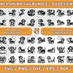Dackel svg Bundle, Dackel Clipart, Dackel png, Dackel png, Hunderasse svg, Dackel png, Hund Clipart, Dackel Wandkunst