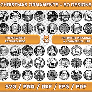 Weihnachten Ornament svg Bundle, schmücken Weihnachtsbaum svg, Christbaumkugeln, Weihnachten Holzschmuck svg, Weihnachtskugel Ornamente