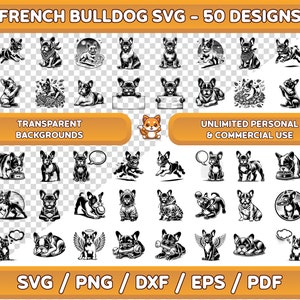 Französische Bulldogge svg Bündel, Französische Bulldogge Clipart, Französische Bulldogge png, Hund svg, Hunderasse svg, Hund png, Hunde Clipart, französische Bulldogge Wandkunst
