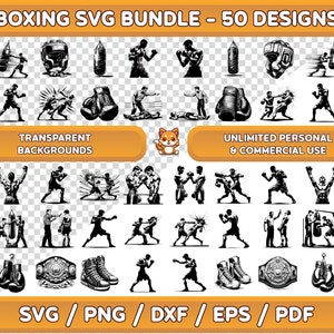 Boxing SVG Bundle, Boxing png, Boxing Clip Art, Boxing Cut Files, Shadow Boxing, Keep Fit svg, Fitness svg, Work Out svg, Boxing Silhouette.