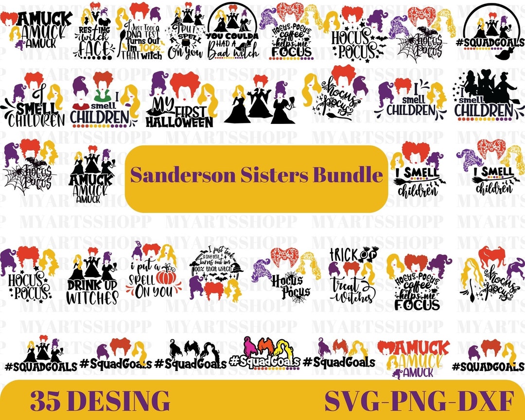 Sanderson Sisters Svg Bundle Sanderson Sisters Clipart - Etsy