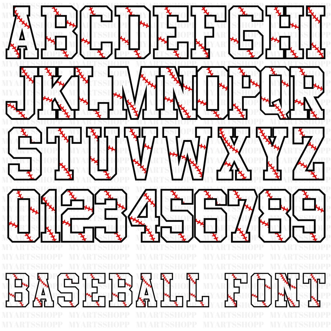 Baseball Font Svg, Baseball Team Svg, Baseball Mom Svg, Softball Svg ...