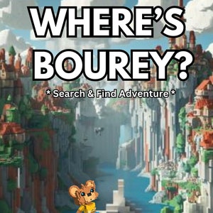 Where&#39;s Bourey Vol. 1 - A &#39;Where&#39;s Waldo&#39; inspired Search & Find Adventure Booklet - Digital Download
