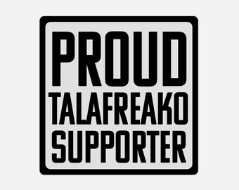 Naklejki "DUMNY WSPIERAJĄCY Talafreako" Solidarność Prawda Plastikowe naklejki na zderzak Trwały protest