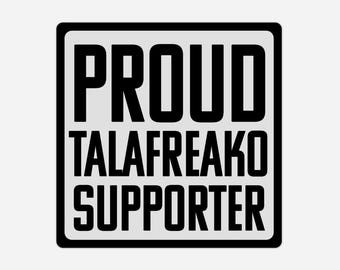 Magnes na samochód z napisem „Solidarność” dla zwolenników PROUD TALAFREAKO | Naklejka na zderzak 3"x3" lub 4"x4" | Trwały magnes na drzwi lodówki
