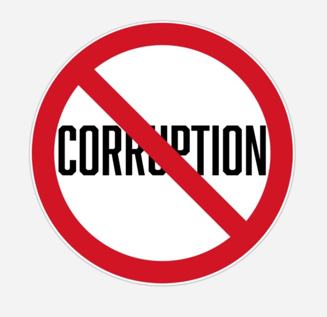 NO Corruption Plastic Stickers – Anti-corruption Bumper Decals ...