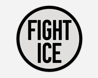Confezione da 2 magneti antighiaccio per porta frigorifero auto FIGHT ICE 3"x3" o 4"x4" adesivi magnetici per paraurti, resistenti, per protestare contro i diritti umani