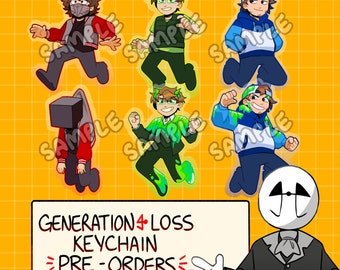 PRE ORDERS Generation Loss Keychains