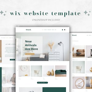 Website Template for Wix, Wix Template, Wix Theme, eCommerce Theme, Business Website, Creative Web Theme, Minimalist Theme, Modern Website