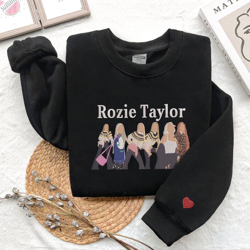 Custom Embroidered Sweatshirt Embroidery Photo, Custom Embroidered