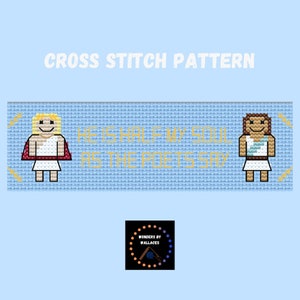 Song of Achilles Bookmark, counted cross stitch pdf pattern (digital download)