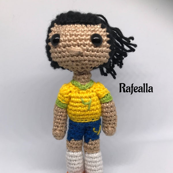 Rafaella, Brazil, Womens World cup 2023 football, amigurumi pattern, crochet pattern