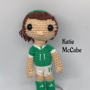 Katie McCabe, Irland, Frauen-WM 2023, Amigurumi-Muster, Häkelanleitung (pdf digitaler Download)