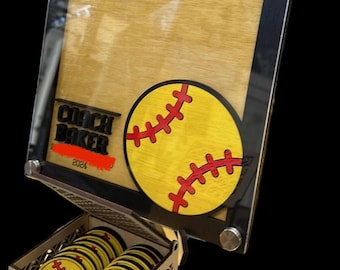 Softball Drop box, coach gift, sports gift