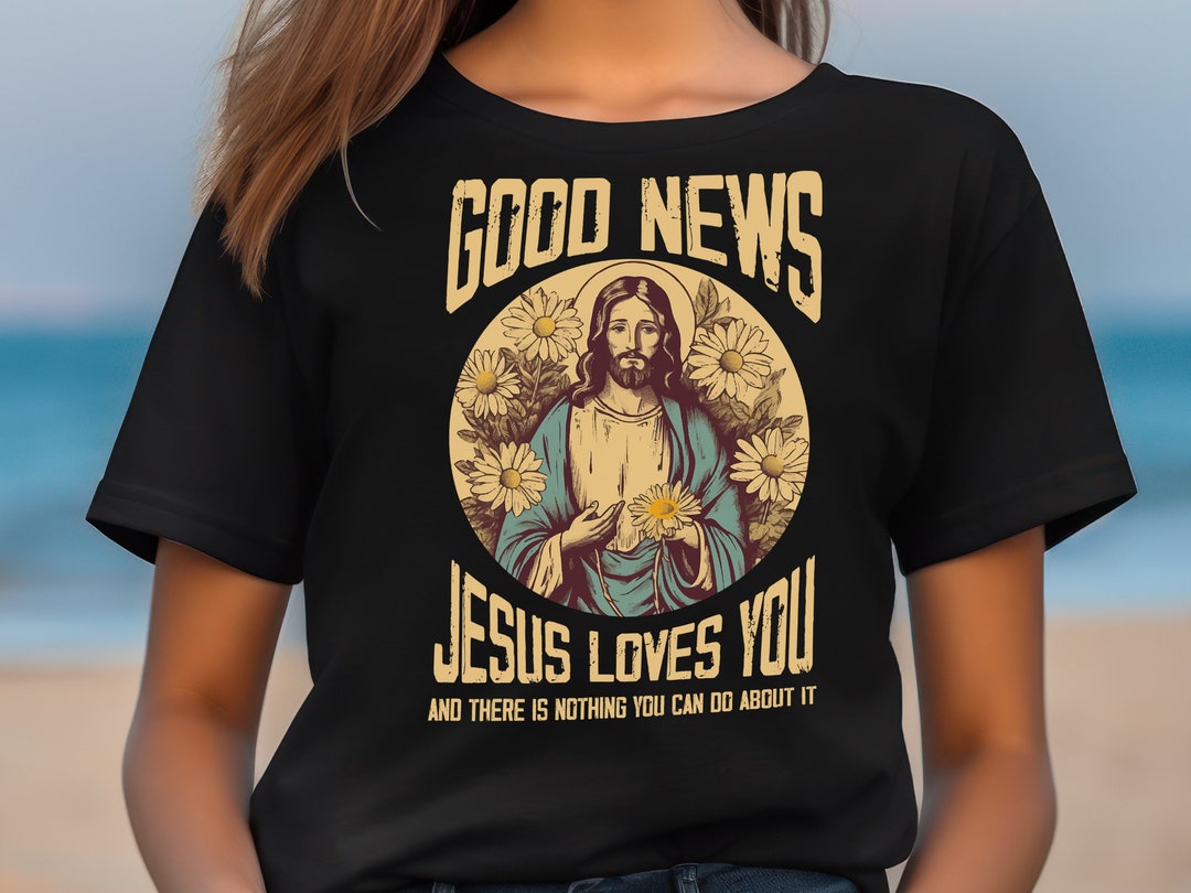 Jesus Christ Christian Cross Good News Jesus Loves You - Etsy