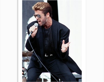 George Michael, 1988 Art Print Poster, Wall Art, No Framed