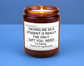 Gift for Teacher Day from Student Teacher Appreciation Gift Candle Best Educator Thank Your Present Really the Only Gift You Need!