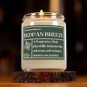 Nurse Candle Nurse Gift Nursing Gift Nurse Funny Candle Healthcare Professional Candle RN Gift RN Doctors Gift Bedpan Breeze Scented