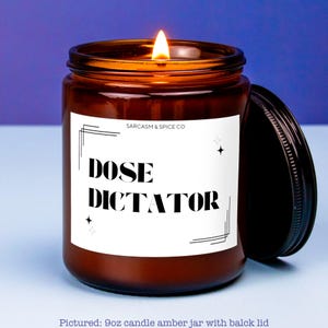 Nurse Candle Nurse Gift Nursing Gift Nurse Funny Candle Healthcare Professional Candle RN Gift RN Candle Doctors Gift Dose Dictator