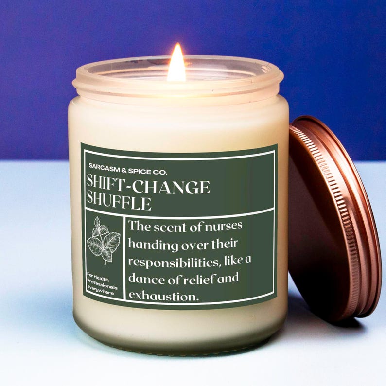 Nurse Candle Nurse Gift Nursing Gift Nurse Funny Candle Healthcare Professional Candle RN Gift RN Doctors Gift Shift Change Shuffle Scented