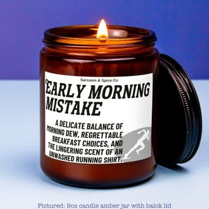 Gift Runner Candle Running Half Marathon Award Runner Trophy Congratulations Marathon Gift Running Milestone Early Morning Mistake