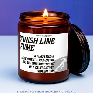 Gift Runner Candle Running Half Marathon Award Runner Trophy Congratulations Marathon Gift Running Milestone Finish Line Fume