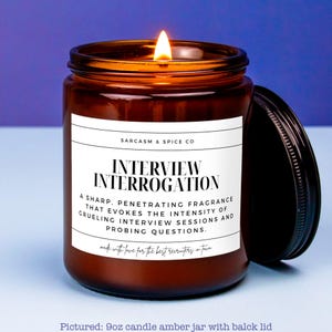 Recruiter Gift for HR Manager Human Resource Gift Work Bestie Administrative Professionals Day Hand-Poured Candles Interview Interrogation
