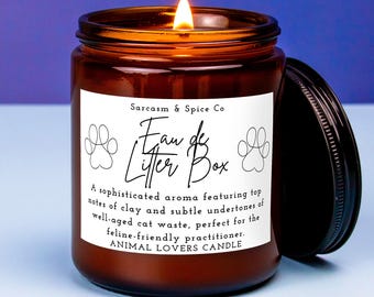Gift for Vet Tech Gift for Veterinarian Candle Vet Tech Week Pet Lover Dog Walker Groomer Vet Assistant VMD Gift Vet Reception Litter Box