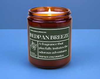 Nurse Gift for RN Candle Healthcare Professional Candle Registered Nurse Graduation Gift Appreciation RN Doctors Gift CNA Bedpan Breeze