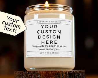 Custom Candle Gift Personalized Candle Customized Gift Personalized Your Design Decorative Personal Gift Custom Photo