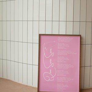Que Sera Sera (Whatever Will Be, Will Be), Doris Day, Lyric Print / Music Lover / Old Music / Wall Art / Que Sera Sera Print / Digital Print