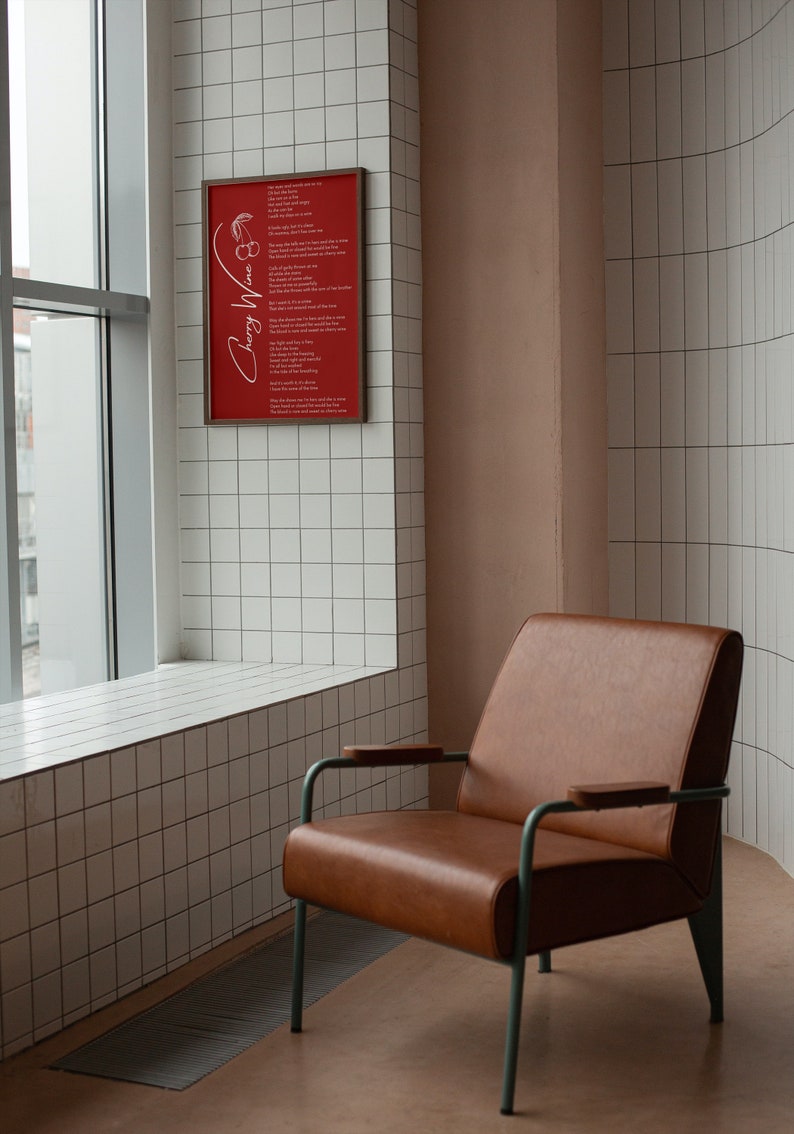 Cherry Wine, Hozier Print / Hozier Print / Cherry Wine Lyrics / Music