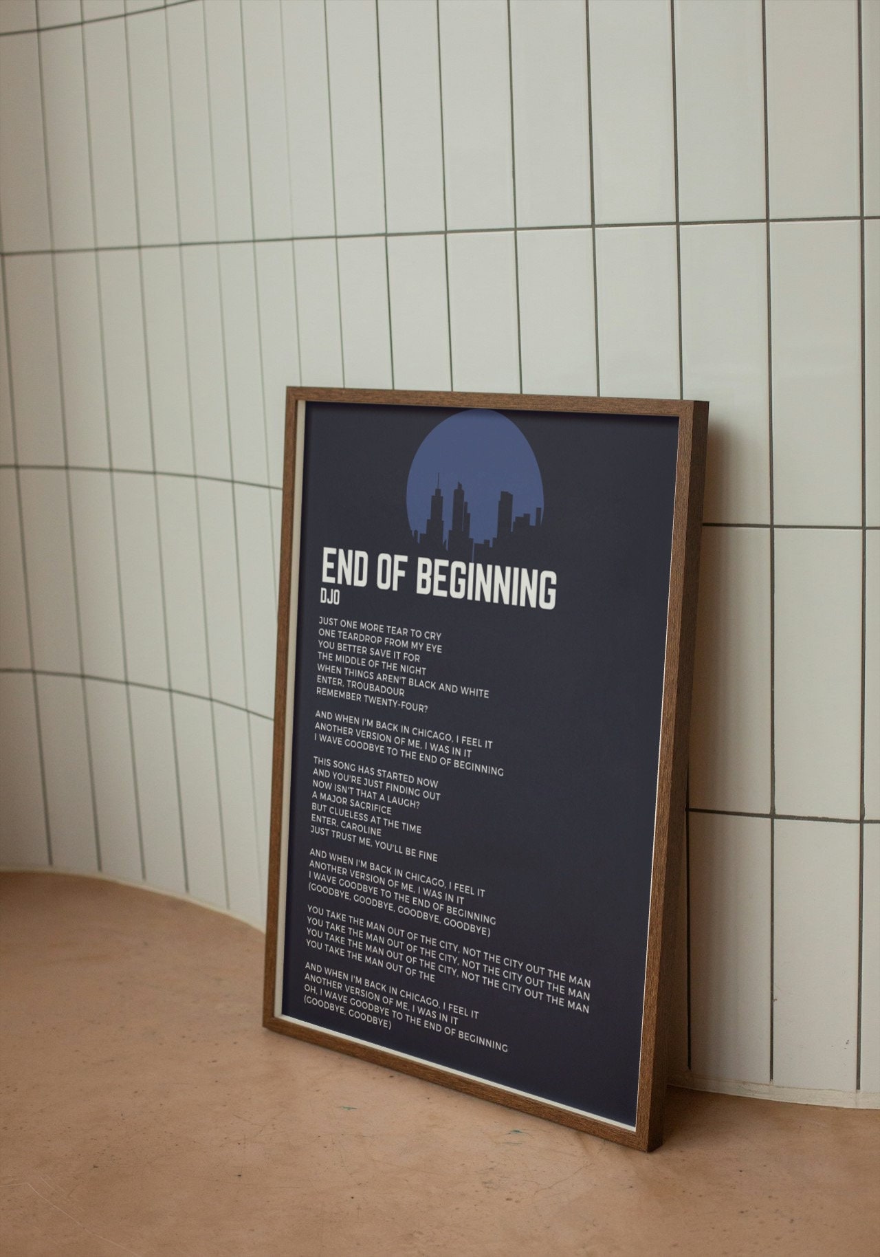 End of Beginning Djo / Music Print/ Rock Music / Indie/ Digital Print