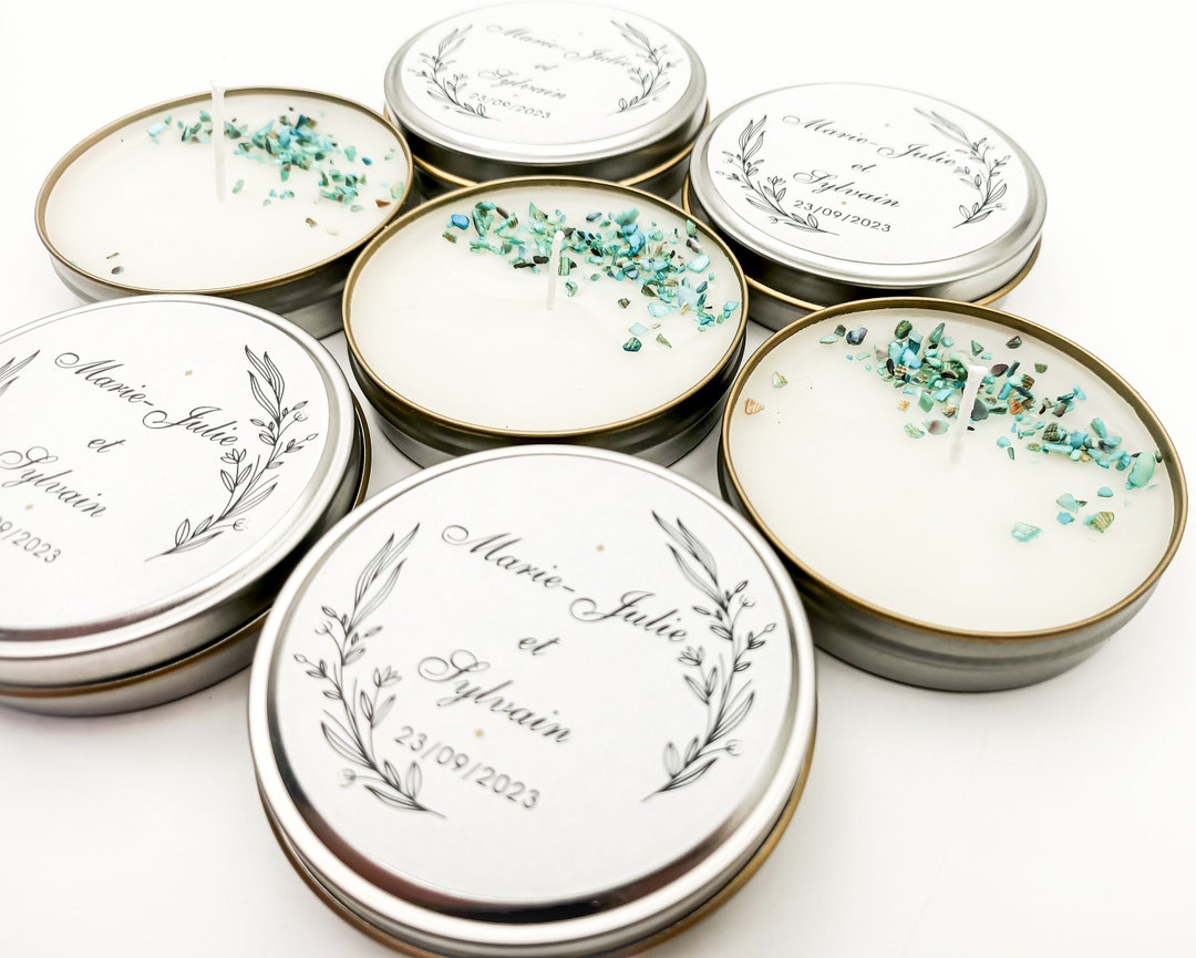 50 Pcs Bulk Wedding Favors Candle ,personalized Candle Favors, Bridal