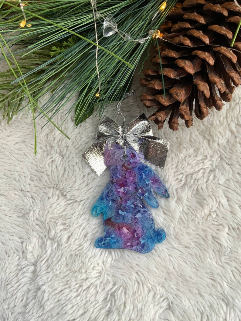 Decor Handmade Resin Christmas Tree Toys Set of Epoxy Resins. Resin ...