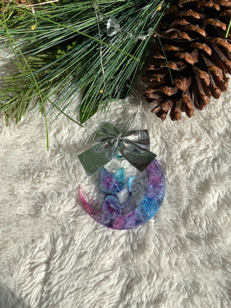 Decor Handmade Resin Christmas Tree Toys Set of Epoxy Resins. Resin ...