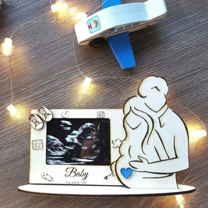 パーソナライズされた超音波フォトフレーム：出産祝いギフト