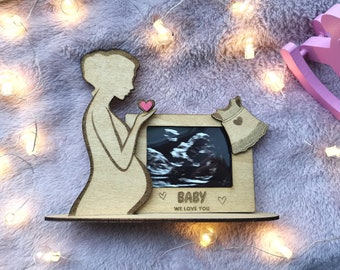 Personalized ultrasound baby frame | Baby's first photo| Baby announcement| Pregnancy scan photo frame| Gift for new mom | Baby Shower Gifts