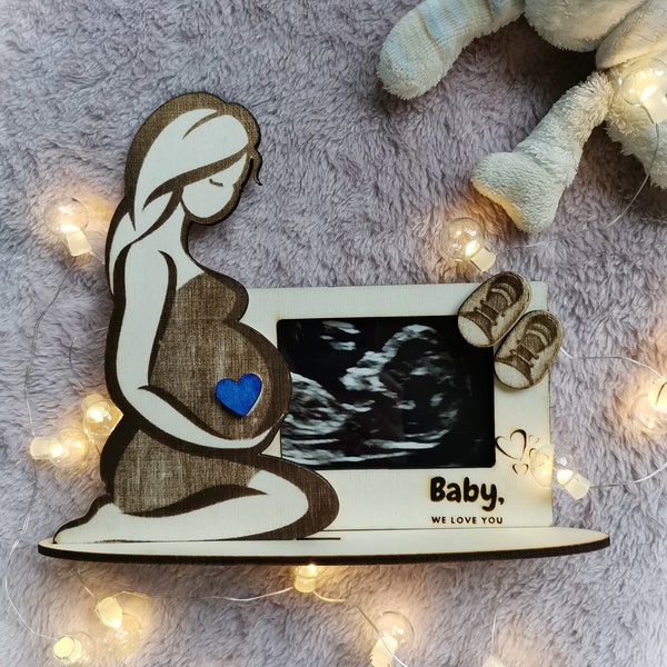 Personalisierter Ultraschall-Babyrahmen | Babys erstes Foto | Babyankündigung| Schwangerschaft scannen Fotorahmen | Geschenk für neue Mutter | Babyparty-Geschenke