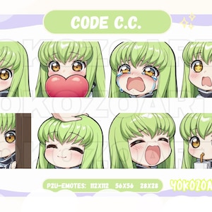 Code Anime Girl, Anime Emotes, Chibi Emotes for Twitch/Discord/Youtube