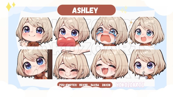 Resident Evil - Ashley Graham Emotes, Anime Emotes, Discord/Twitch/Youtube Emotes
