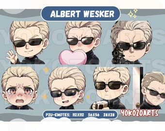 Resident Evil - Albert Wesker Emotes, Anime Emotes, Discord/Twitch/Youtube Emotes