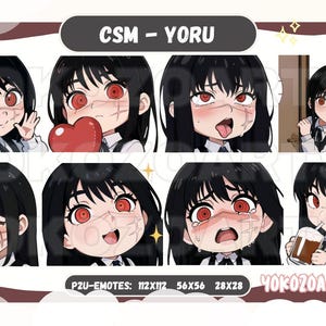 CSM - Gestos Yoru, Gestos Anime Chibi, Gestos Twitch/Discord/Youtube