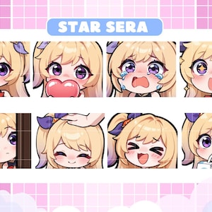 Star Guardian Seraphine Emotes, League of Legends Emotes for Youtube/Twitch/Discord