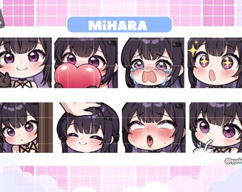 NIKKE: Diosa de la Victoria - Emotes de Mihara, Emotes Chibi P2U para Discord/Youtube/Twitch