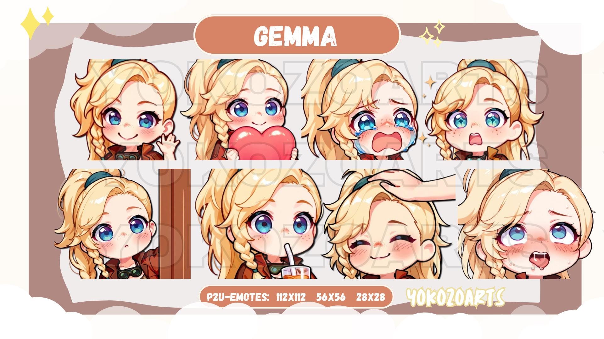 Monster Hunter Wilds: Gemma , P2U Emotes for Youtube/Twitch/Discord